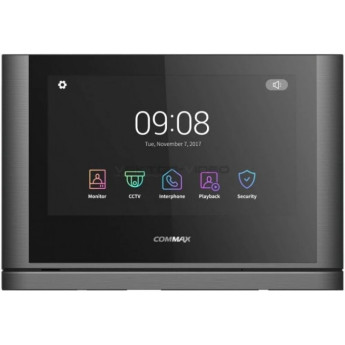 Монитор домофона COMMAX CDV-704MF (темное серебро Black Smog)